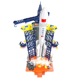 航天火箭模型玩具儿童仿真发射筒长征5号2f神舟太空飞船返回舱