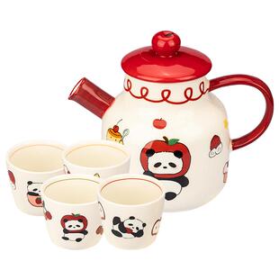 摩登主妇mototo熊猫茶壶套装杯子茶具订婚结婚新婚礼物乔迁伴手礼