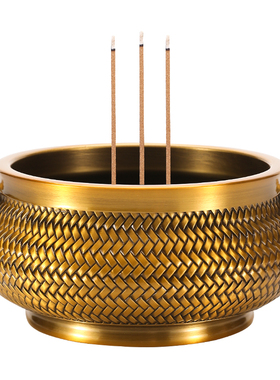 铜香炉供奉套装供佛佛具焚香炉