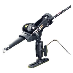 塑胶冲锋舟钓鱼装备固定拓展轨道钓鱼竿支架船载防失手海竿炮台架