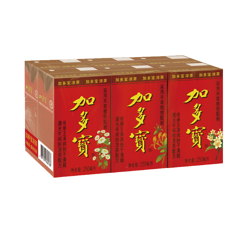 加多宝凉茶盒装250ml怕上火喝