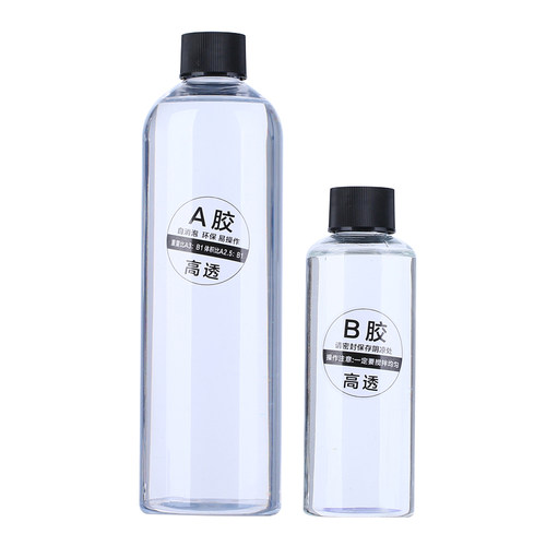 水晶滴胶环氧树脂胶高透ab硬胶 手工diy材料标本制作滴胶模具套装