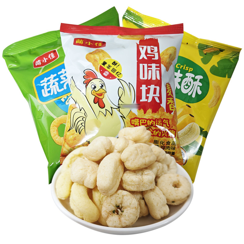 萌小佳膨化麦香鸡味蔬菜味香蕉味