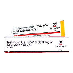 进口tretinoin维a酸0.05%美纳里尼50mg维甲凝胶改善祛痘20g