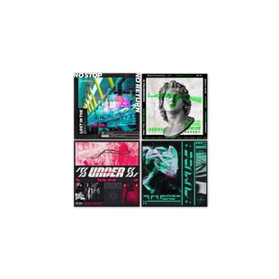 TLP套贴 CD盒封面磁盘仿真彩色设计感贴纸唱片复古行李箱机车贴纸