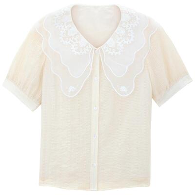 MindBridge娃娃领短袖衬衫