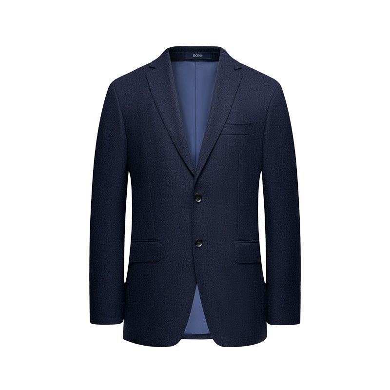 BONI/堡尼秋冬新品商务西服套装全羊毛西装净色西裤套西AS662291A
