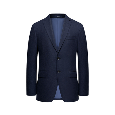 BONI/堡尼秋冬新品商务西服套装全羊毛西装净色西裤套西AS662291A
