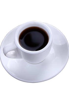 传统加厚陶瓷浓缩咖啡杯碟套装