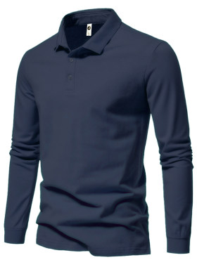 Polo衫长袖t恤男士新款