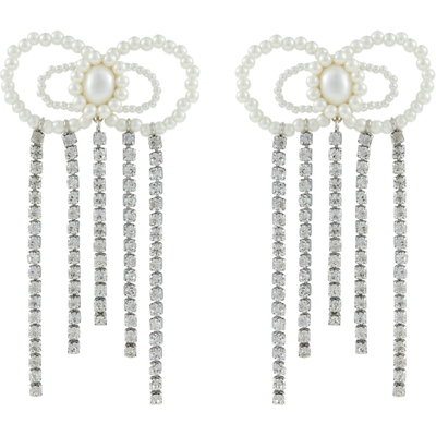 【折扣】SHRIMPS 女士蝴蝶结造型人造珍珠耳钉