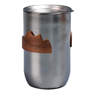 纯钛旅行茶具户外便携式快客杯套装露营外出一壶四杯泡茶壶收纳包