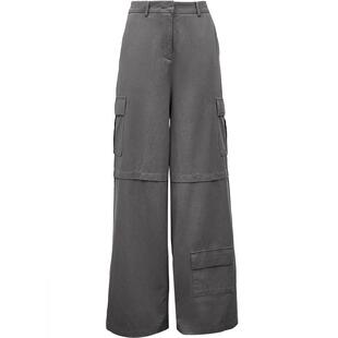 Vero Moda奥莱休闲裤女秋冬清仓中腰宽松阔腿口袋工装风裤子百搭