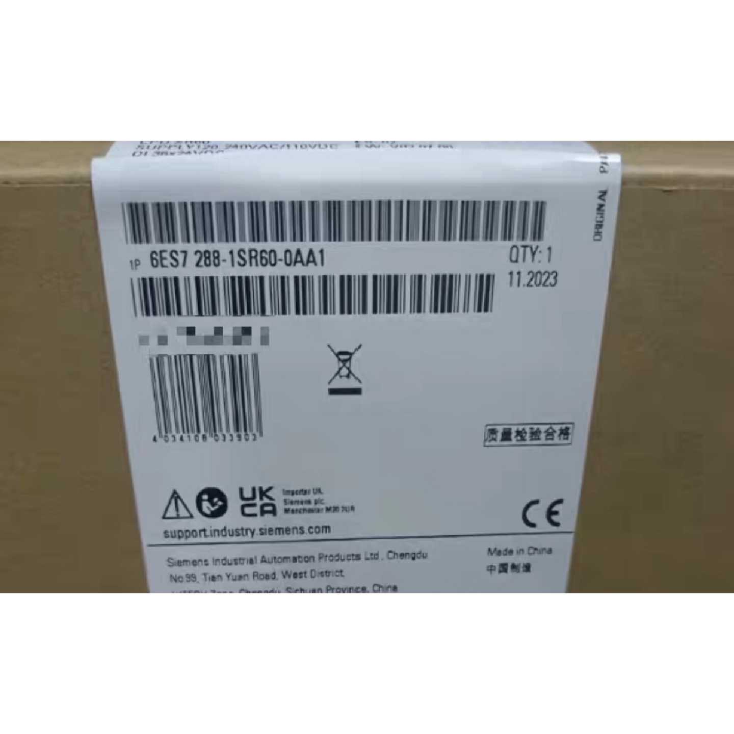 6ES72881SR600AA1西门子PLC模块全新未议价