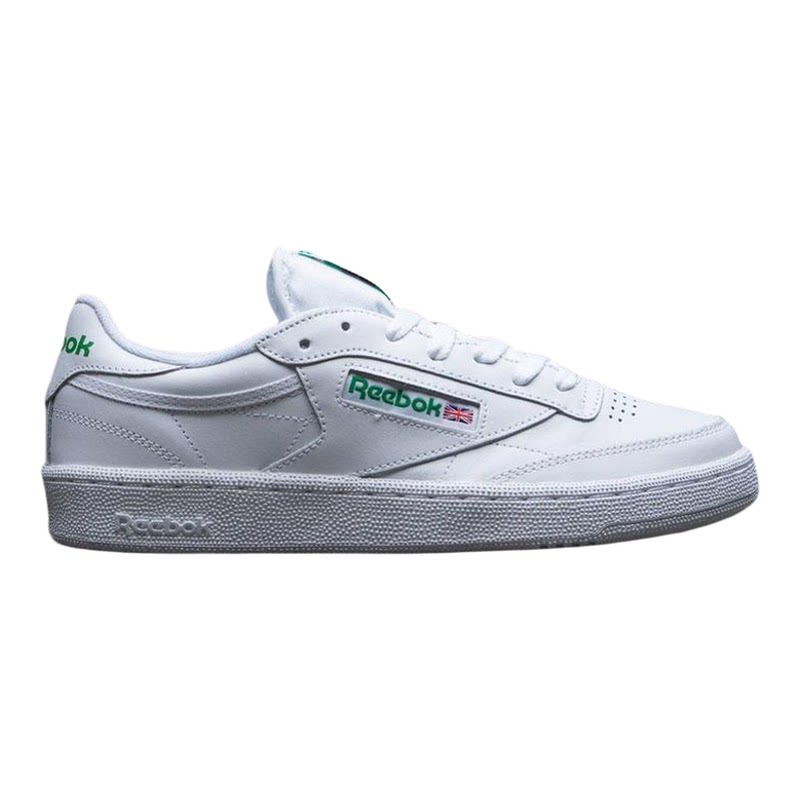 海外代购Reebok/锐步男士板鞋低帮白绿配色日常通勤街头穿搭