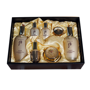 韩国后WHOO天率丹水乳面霜三件套装两件套盒改善细纹紧致抗皱修复