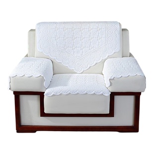 贵宾接待沙发巾蕾丝加厚靠背巾办公会议室沙发垫单人沙发纱巾坐垫