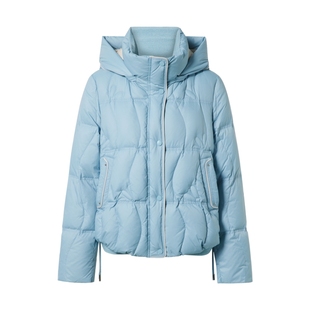 【年货新降】【白鹅绒】ELSEWHERE珂思短连帽蓬松羽绒服女冬新款