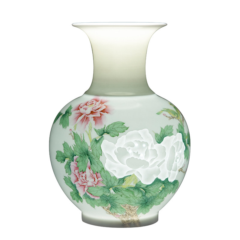 旭景景德镇陶瓷花瓶薄胎客厅摆件