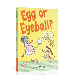 预售Chick and Brain: Egg or Eyeball? 鸡蛋或眼球 幽默滑稽 搞笑幽默小猪和小象纽伯瑞作家英文原版 童英语启蒙认知图画书绘本