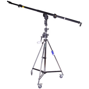 kupo正品影视吊杆顶灯架三节摇腿483T+636B横臂套装支架带胶轮摄影灯影视灯钓鱼竿商业棚拍摄灯架灯附件