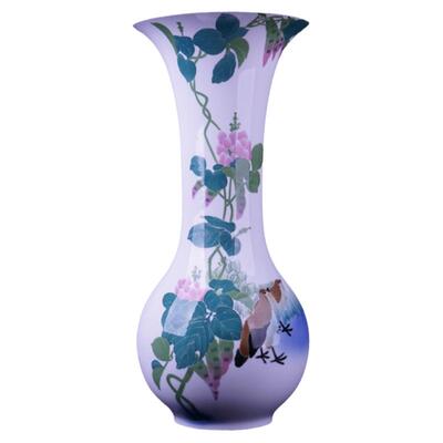 釉下五彩巴拿马礼品陶瓷花瓶包邮