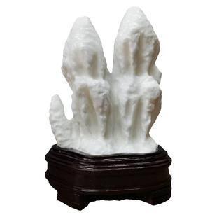 钟乳石天然原石摆件白色石笋盆景石靠山奇石观赏石矿物大世界5571