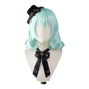 第二氏 东方Project 古明地恋 浅绿 短卷发 COS假发 Q76
