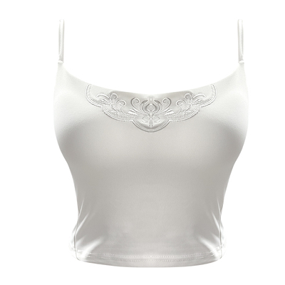 古典舞练功服吊带蔓之影刺绣吊带