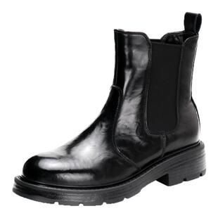 特价 千百度粗跟套筒厚底防水台切尔西靴短靴女靴A25558220B01B05