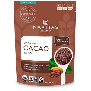 现货生酮Navitas Organics Cacao Nibs低碳无糖生可可豆 可可碎粒
