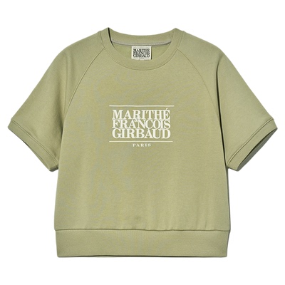 MARITHE女经典LOGO短袖卫衣短裤