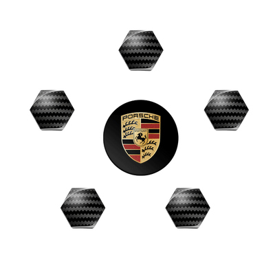 【保时捷碳纤维】轮毂螺丝帽