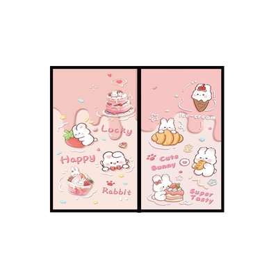 卡通浴室玻璃贴纸透光不透明磨砂窗户贴膜防走光防偷窥卫生间门贴