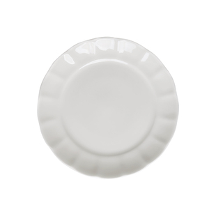 纯白骨瓷餐具碗盘套装家用欧式平盘陶瓷盘子西餐牛排盘