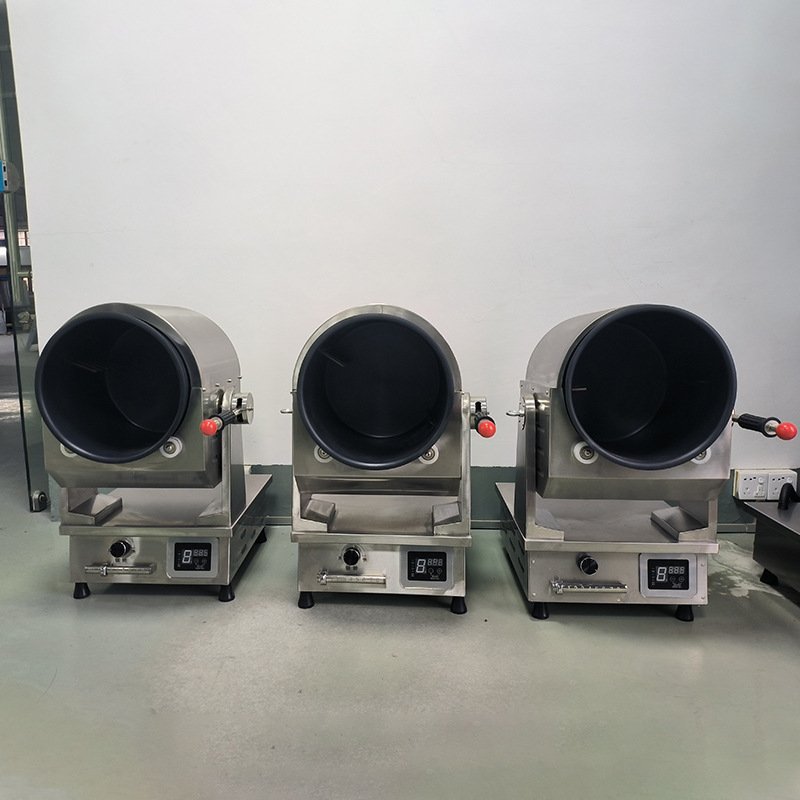 台式电磁炒菜机大型商用自动炒菜机器人滚筒炒菜机炒锅学校厨房