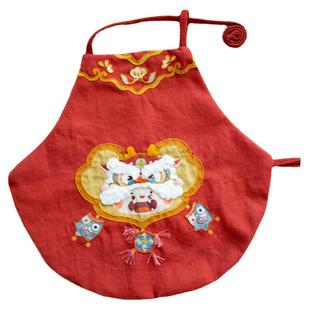 哈尼手工龙年系列虎头鞋帽肚兜刺绣手工diy材料婴儿周岁纪念礼物