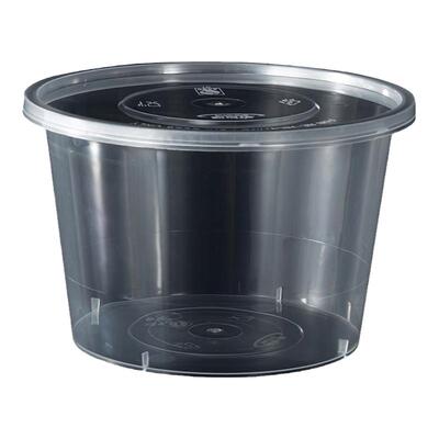 一次性餐盒圆形打包盒加厚带盖