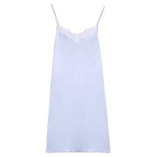 美标真丝睡衣女19姆米100%桑蚕丝绸吊带睡裙睡袍两件套晨袍家居服