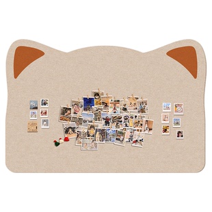 照片墙毛毡板墙贴背景板挂墙面拍立得照片展示墙羊毛毡版软木板免打孔愿景板墙壁DIY装饰创意书桌文化留言板
