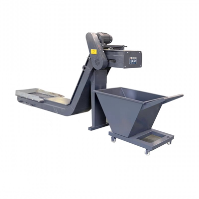 数控机床废料排屑机磁性螺旋加工中心刮板式提升输送机链板排屑机