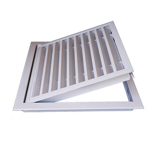 定制铝合金中央空调检修口出回进风口维修孔百叶窗通风口装饰盖板