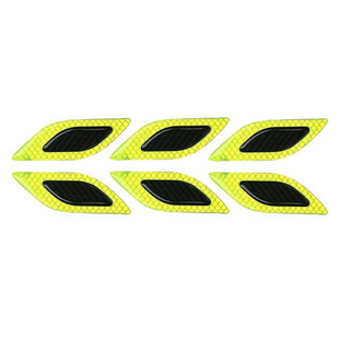 碳纤维警示贴 汽车防撞条叶子板反光贴 引擎盖灯眉防撞滴胶贴