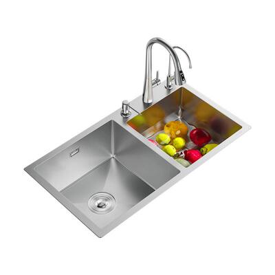 厨房水槽纳米分区大双槽