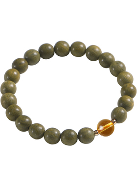 天然绿檀木手链文玩盘玩佛珠红玛瑙手串五行缺补水火金木土护身符