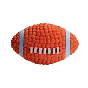 宜特发声狗狗玩具乳胶弹力球橄榄球泰迪金毛边牧耐咬磨牙宠物玩具