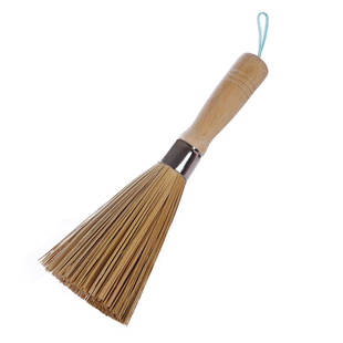 天然竹刷厨房用刷不易沾油刷子清洗酒店用清洁刷饭店锅刷长柄神器