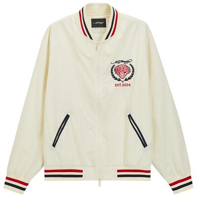 Ed Hardy埃德哈迪秋季新款学院风绣花虎头logo男士夹克衫外套