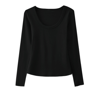 长袖t恤女款2026新款薄款白色打底衫女内搭可外穿洋气ins早春上衣