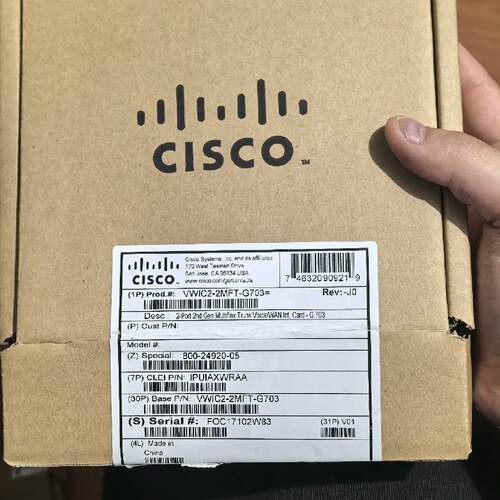 Cisco/思科原装Cisco思科   VWIC2-2MFT